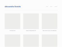 Tablet Screenshot of alessandraforesto.com